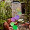 Garden Outdoor Hanging Wind Chimes Solar Powered LED Light Festive Decorations