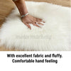 Heart Shaped Fluffy Rugs Shaggy Area Rug Soft Bedroom Home Floor Carpet Mat