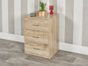 3 Drawer Wooden Bedroom Bedside Cabinet Furniture Storage Nightstand Side Table