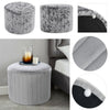 Velvet Round Ottoman Stool Pouffe Seat Stool Home Chair Footstool Bench Footrest