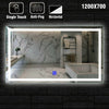 Bathroom Mirror Light up Large Wall led Mirror illuminated Heated With Bluetooth
