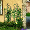 Set of 2 Vintage Garden Trellis Fence Panels Garden Climbing Aid 179 x 55cm