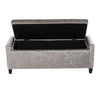 Storage Ottoman Trunk Chest Bedding Blanket Box Large Velvet Bench Pouffe Seat