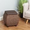 Hartleys Small Brown Storage Ottoman Footstool/Bench/Pouffe Toy Trunk Box