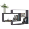 Floating Wall Mounted Bookshelf Hanging Storage Display Shelf Unit Multi Colours