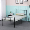 H.JWedoo Metal Bed Frame 3FT Single Size Bed Frame Black Regular Version Bedroom