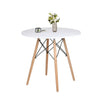 1/2/4 Dining Table Chairs Solid Wood Legs Retro Lounge Plastic Home Office Chair