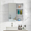 2 Door White Bathroom Cabinet Wall Mounted Mirror Storage Unit Cupboard Modern
