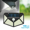 4X 100LED Solar Power PIR Motion Sensor Wall Lights Outdoor Garden Security Lamp