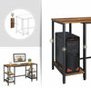 Industrial Computer Desk Large Vintage Workstation Rustic Metal Writing Table