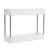 2 Tier Slim Storage Rack Kitchen Bathroom Organizer Shelf Spice Jar Holder Stand