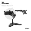 VonHaus Dual Monitor Stand - Double Arm Desk Mount for 13-32 Inch VESA Screens