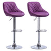 1/2x Bar Stools Kitchen Swivel Gas Lift Stools Breakfast Pub Chairs PU Leather