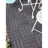 11x Plastic Decking Tiles Interlocking Click Decking Boards WPC Garden Flooring
