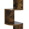 Floating Corner Shelf Wall Mounted Bookshelf Storage Display Unit 5 Tier UK
