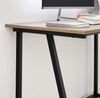Small Computer Desk Vintage Industrial Furniture Rustic Grey Metal Writing Table