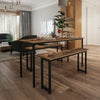 HOOBRO Dining Table Rectangular Kitchen Table 120 cm x 60 cm Dining Room