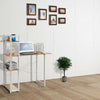 Computer Desk PC Table Study Unit Home Office Workstation Corner with Shelves UK
