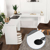Corner Computer Desk L-shaped PC Study Table Home Office Workstation Furniture