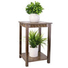 Chinese Style Side Table Vintage Bedside Cabinet Rustic Phone Plant Stand Shelf