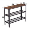 Industrial Style Three-Layer Porch Table Console Table Side/End Table Shelf