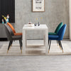 2 4 6 Dining Chairs Velvet Padded Seat Metal Legs Kitchen Dining Room