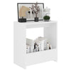 Living Room Modern Side Table White 50x26x50 cm Chipboard