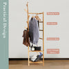 Garment Clothes Rail Coat Stand Hat Umbrella Floor Standing Wooden Hanger Rack