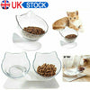 Double Elevated Pet Bowl Bowls Stand Cat Dog Feeder Food Water Raised Lifted