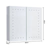 Fogless Bathroom LED Illuminated Mirror Cabinet with Shaver Socket Motion Sensor