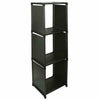 New Cube 3 Tier Plastic Bookcase Bookshelf Storage Shelf Unit Display Stand