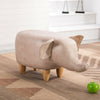 Animal Footstools Upholstered Ottoman Cushion Padded Seat Rest Stool Pouffe Gift
