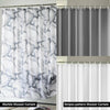 Plain Grey Shower Curtain With Free Hooks New Waterproof Fabric Bathroom Curtain