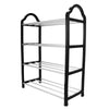 4 TIER SHOE RACK STORAGE ORGANISER STAND SHELF SHOE TRAINERS HOLDS 6-8 PAIRS