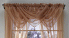 Plain Tasselled Voile Swags All Colours-Net Curtains Voile Swag Valance Pelmet
