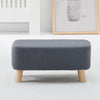 Square/Rectangle Grey Fabric Footstool Sofa Ottoman Foot Rest Stool Pouffe Seat