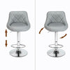 Set of 2 Chairs Faux Leather Breakfast Bar Stool Kitchen Barstool Swivel Chair