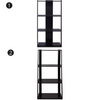 Furinno 11075R4EX Hidup Tropika Tall Ladder Shelf Home Office Storage Furniture