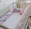 1m 2m 3m Newborn Baby Bedding Throw Knot Design Crib Pad Protector Safety Pad UK
