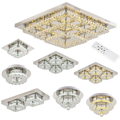 Modern Square Ceiling Lights Chandelier Pendant Living Room Bedroom Hallway Lamp