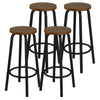 2/4/6x Bar Stools Breakfast Home Kitchen Pub Bar Chairs With Footrest