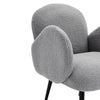 Padded Occasional Chair Lounge Living Room Accent Chair Armchair w/ Metal Legs