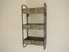 Vintage Industrial Galvanised Metal Wall Unit Shelves Cabinet Storage