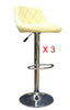 Set of 3 Matching Bar Stools Faux Barstools Kitchen Stool Breakfast Bar Chairs
