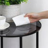 Double Tier Grey Tempered Glass Coffee Table End Side Display Table Night Stand