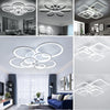 Modern Square/Ring LED Ceiling Light Kitchen Living Room Pendant Lamp Chandelier