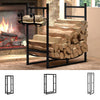 Heavy Duty Firewood Log Wood Rack Storage Holder Large Space Metal Shelf Stand