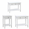 Windsor Console Table 1 2 3 Drawer Hallway Shelf Storage Furniture Unit White