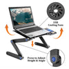 Modern Adjustable Portable Folding Laptop Desk Computer Table Stand Tray UK