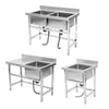 Commercial Kitchen Sink Free Standing Stainless Steel Catering Washing Pre Table